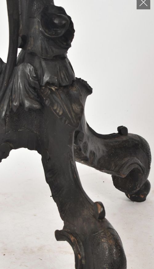 C19TH ITALIAN BALACKAMOOR TORCHERE STAND - ADDITIONAL PHOTO 2