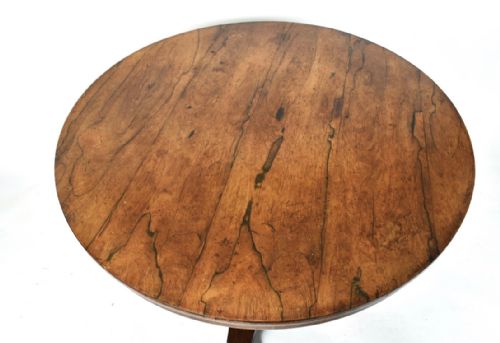 WILLIAM IV ROSEWOOD CIRCULAR TILT TOP BREAKFAST TABLE - ADDITIONAL PHOTO 4