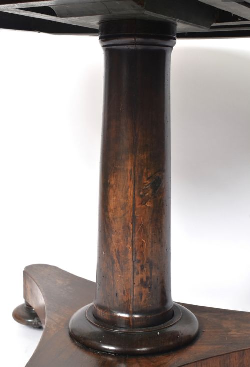 WILLIAM IV ROSEWOOD CIRCULAR TILT TOP BREAKFAST TABLE - ADDITIONAL PHOTO 7