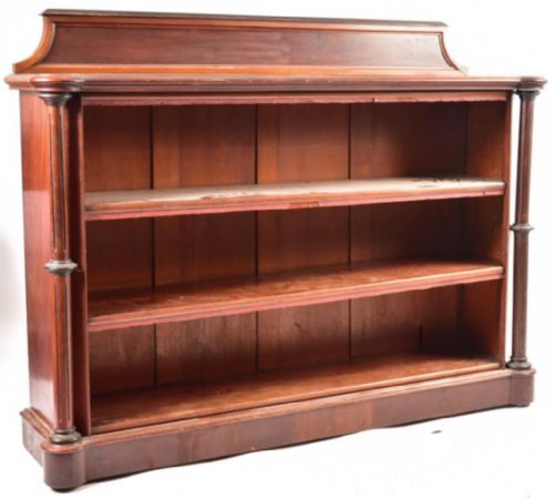 C19th Open Bookcase in Mahogany