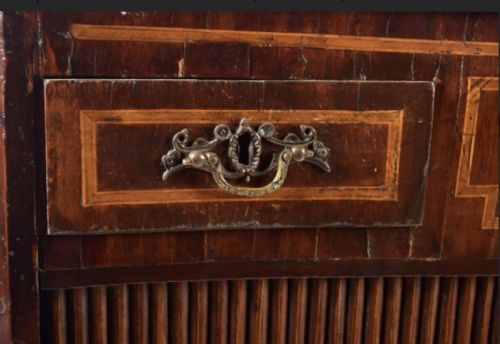 C18TH DUTCH INLAID CREDENZA FOR RESTORATION - ADDITIONAL PHOTO 1