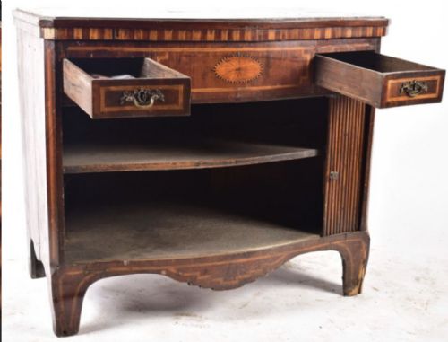 C18TH DUTCH INLAID CREDENZA FOR RESTORATION - ADDITIONAL PHOTO 4