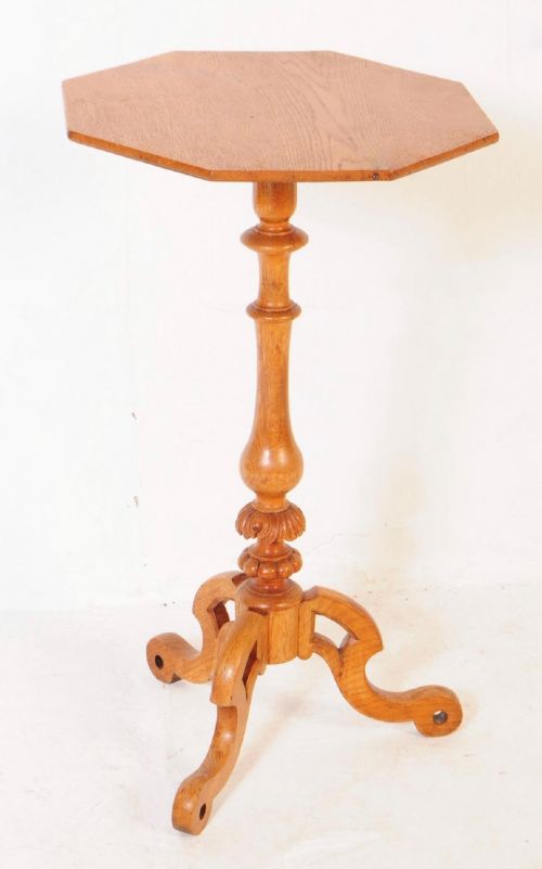 C19th Oak Wine Tripod Table
