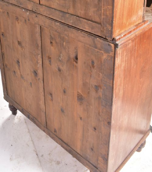 EARLY C19TH GEORGE III MAHOGANY SECRETAIRE LIBRARY BOOKCASE - ADDITIONAL PHOTO 5
