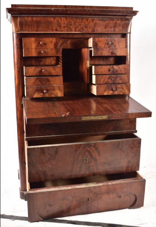 C19TH CONTINENTAL SECRETAIRE ABBATTANT FOR RESTORATION - ADDITIONAL PHOTO 6