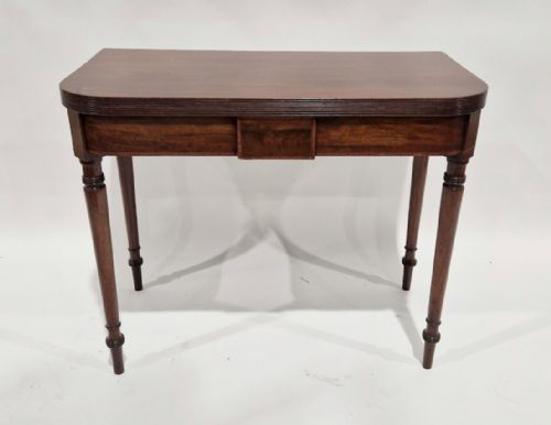 Elegant Early C19th D Ended Card Table