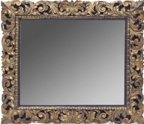 C18th Carved Wood Florentine Mirror