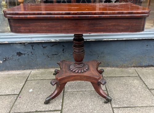 C19th Mahogany Tea Table