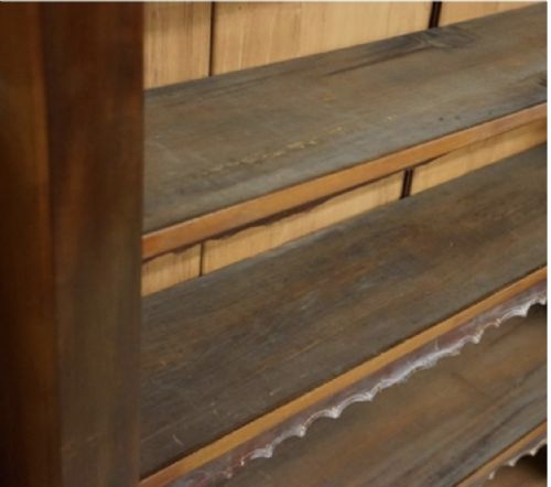 LARGE C19TH OPEN BOOKCASE WITH FIVE SHELVES - ADDITIONAL PHOTO 4