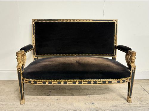 C19th Egyptian Revival Two Seater Sofa