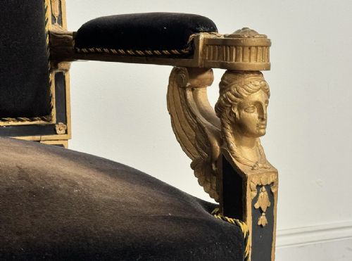 fig 1. C19th Egyptian revival two seater sofa 