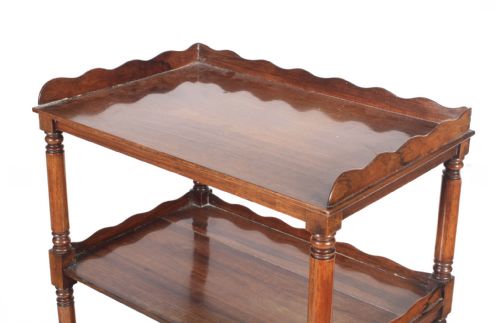 C19TH ROSEWOOD THREE TIER ETAGERE - ADDITIONAL PHOTO 1