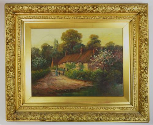 Oil Painting on Canvas by Alfred Oliver Townsend ( 1846-1917) Ivydene Redland