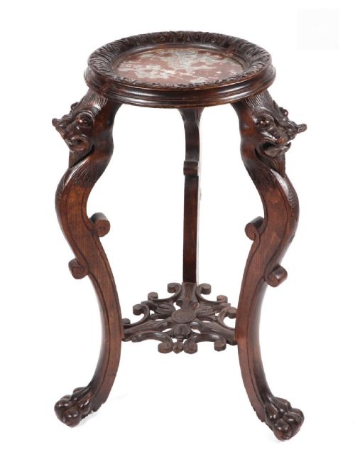 Chinese Hardwood Jardiniare Stand