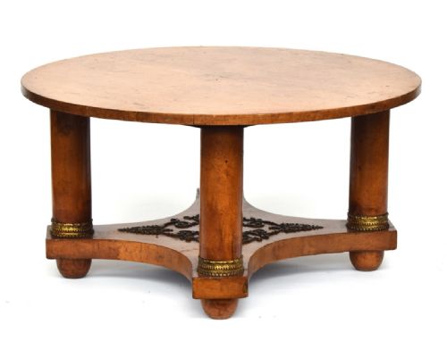 A Large Walnut Ormolu Mounted Coffee Table