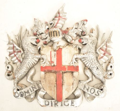 Carved Wood Crest of the City of London