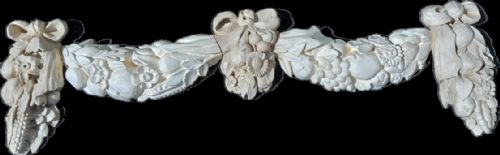 C18th Carved Wooden Swag and Festoons in Five Pieces