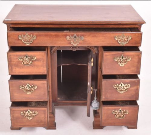 GEORGE III KNEEHOLE WRITING DESK - ADDITIONAL PHOTO 2
