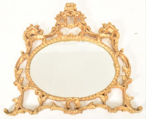 CARVED GILTWOOD WALL MIRROR - ADDITIONAL PHOTO 2