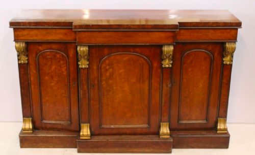 C19th Mahogany Breakfront Side Cabinet