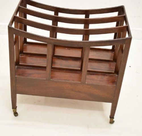 C19TH GEORGIAN MAHOGANY CANTERBURY - ADDITIONAL PHOTO 3