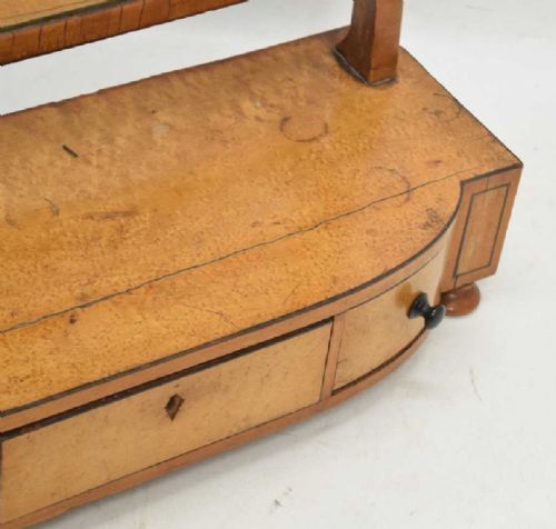 GEORGE III BURR MAPLE DRESSING MIRROR - ADDITIONAL PHOTO 2