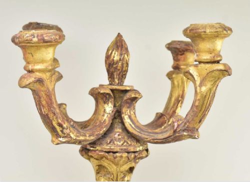 PAIR OF CARVED BLACKAMOOR FIGURES AS CANDELABRAS - ADDITIONAL PHOTO 1