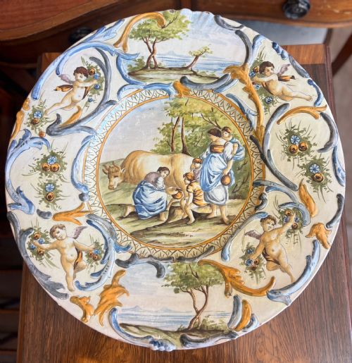 Large Italian Maiolica Charger