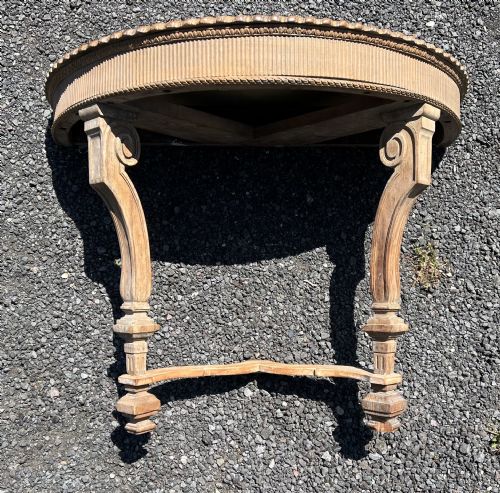 Carved Oak Consul/ Console Table