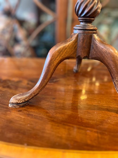 EARLY C19TH TREEN CAT OR PLATE STAND - ADDITIONAL PHOTO 2