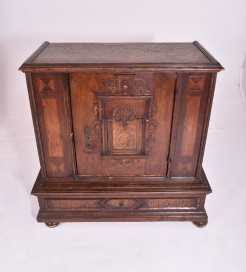 C17TH GERMAN INLAID SIDE CABINET - ADDITIONAL PHOTO 2