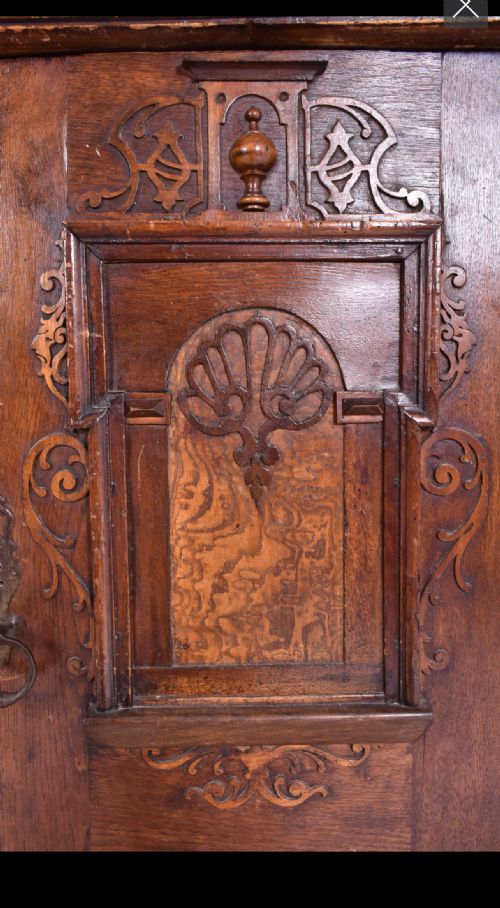 C17TH GERMAN INLAID SIDE CABINET - ADDITIONAL PHOTO 4