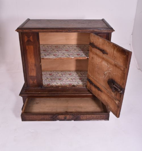C17TH GERMAN INLAID SIDE CABINET - ADDITIONAL PHOTO 6