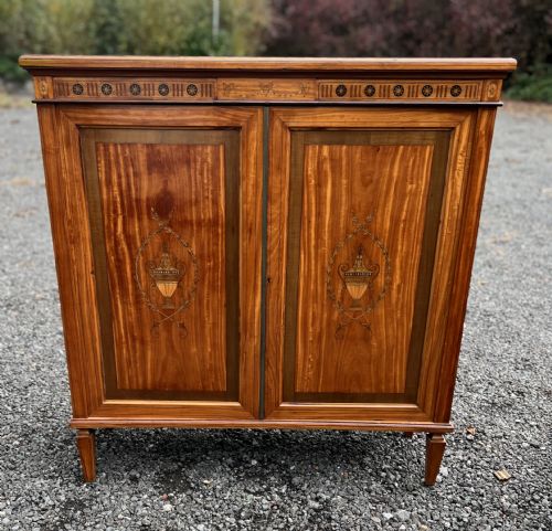 SATINWOOD INLAID SIDE CABINET - ADDITIONAL PHOTO 1