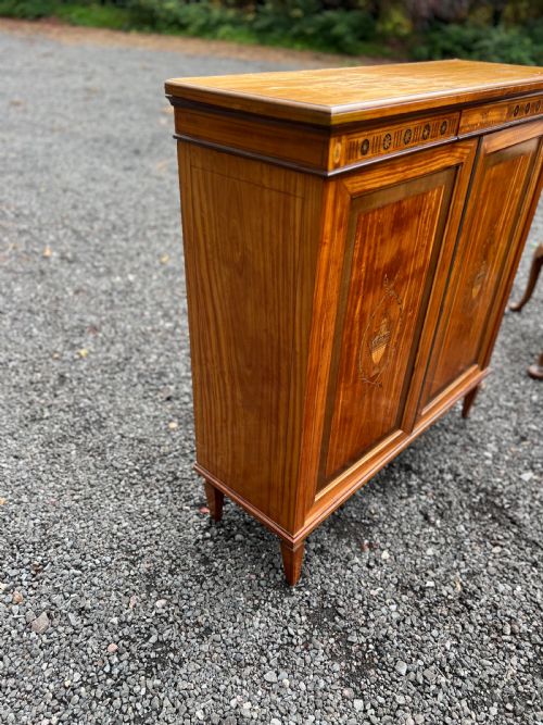 SATINWOOD INLAID SIDE CABINET - ADDITIONAL PHOTO 2