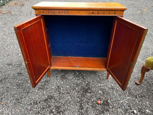 SATINWOOD INLAID SIDE CABINET - ADDITIONAL PHOTO 5