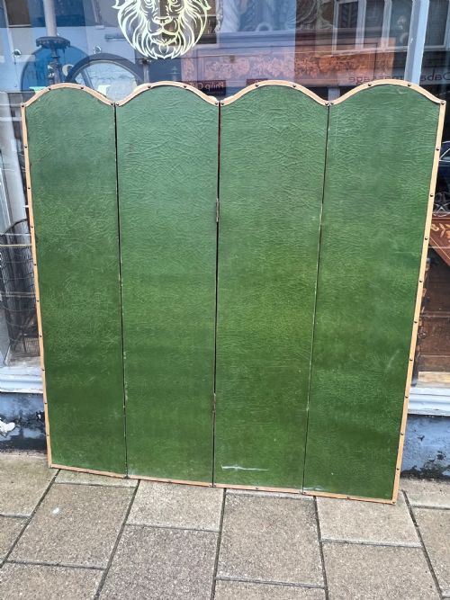 PAINTED FOUR FOLD SCREEN - ADDITIONAL PHOTO 5