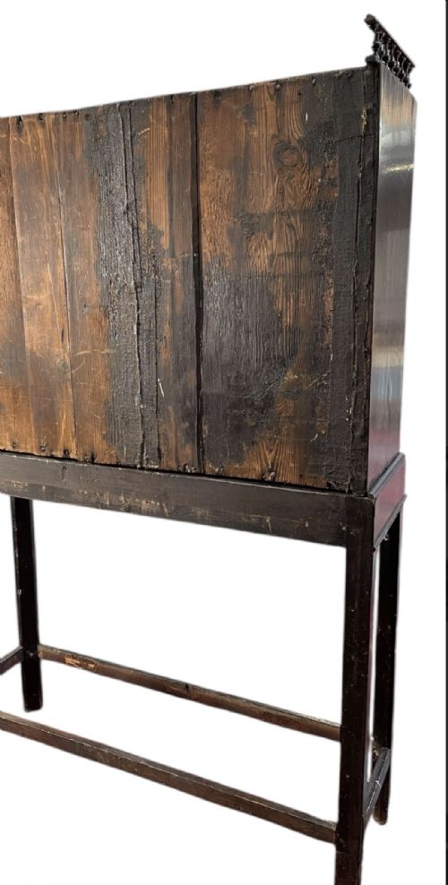 FLEMISH C17TH EBONY TORTOISHELL AND BONE CABINET ON STANDB - ADDITIONAL PHOTO 7