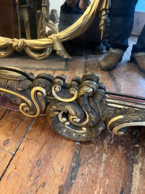 LARGE C 19TH CARVED GILTWOOD PIER MIRROR - ADDITIONAL PHOTO 3