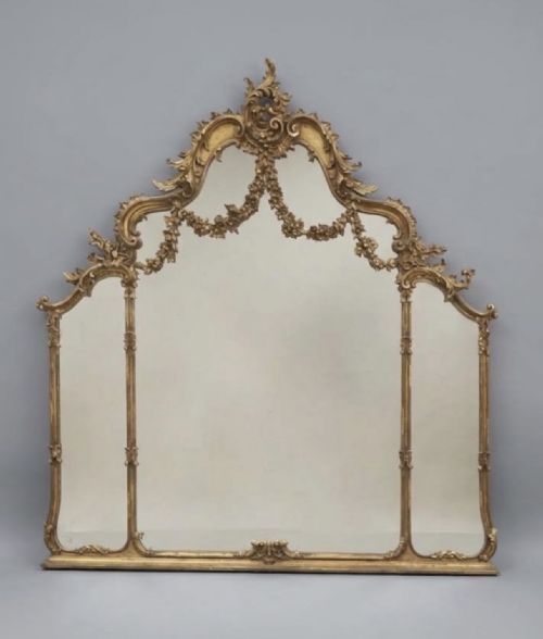 Early C20th Giltwood Overmantel Mirror