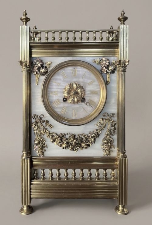 C19th French Mantel Clock 8 Day Striking Movement