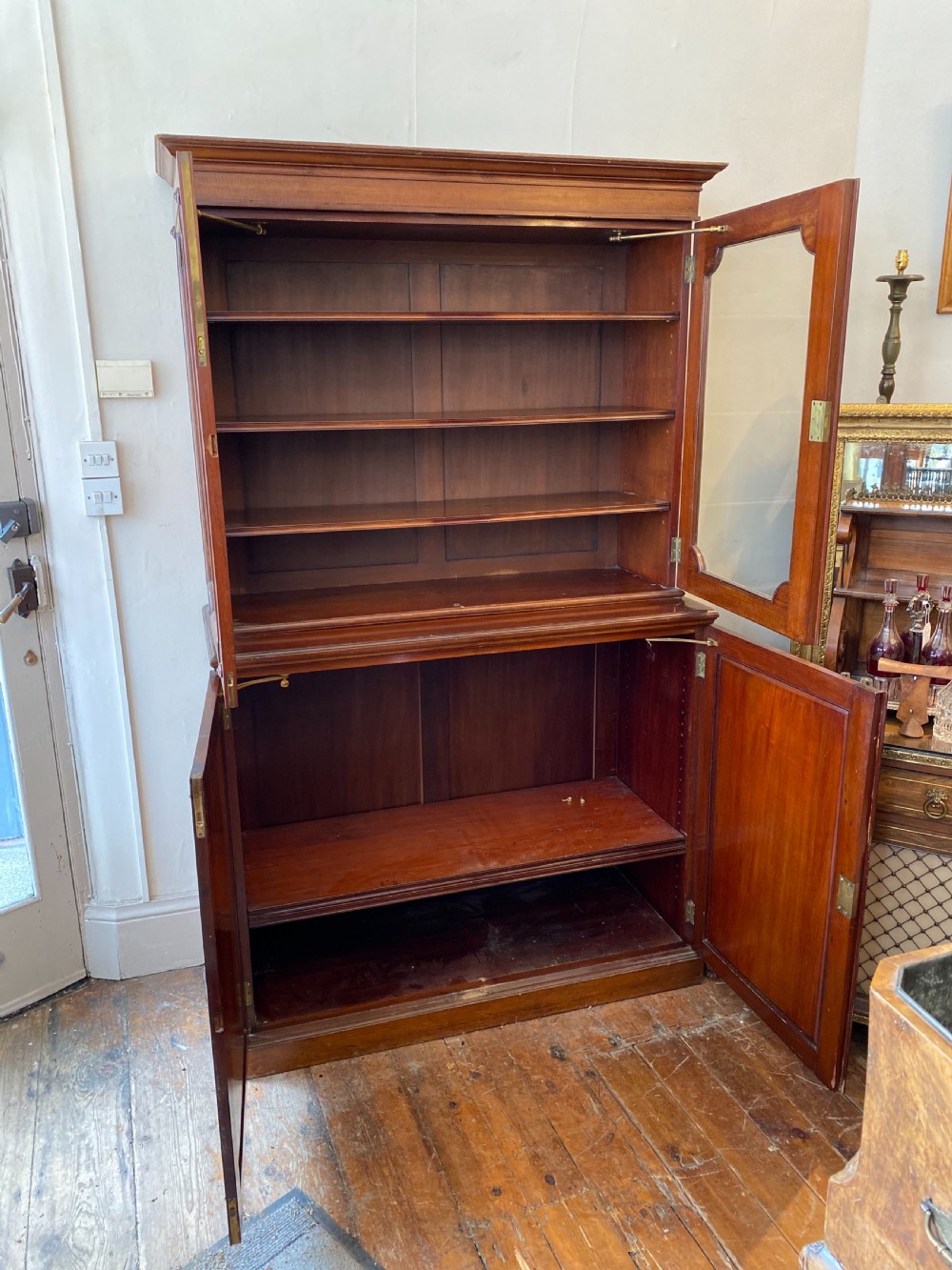 C19th library bookcase  View III