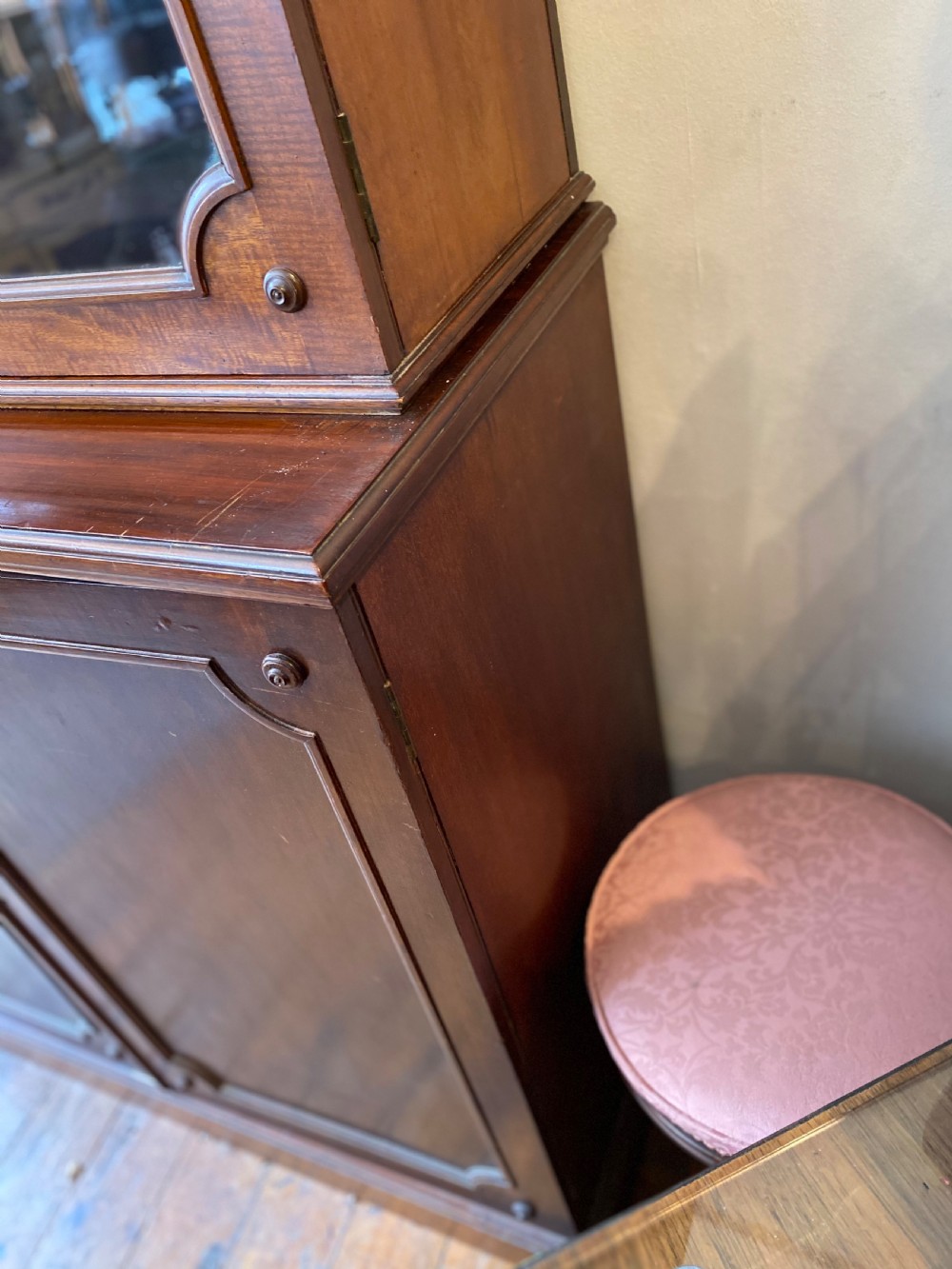 C19th library bookcase  View X