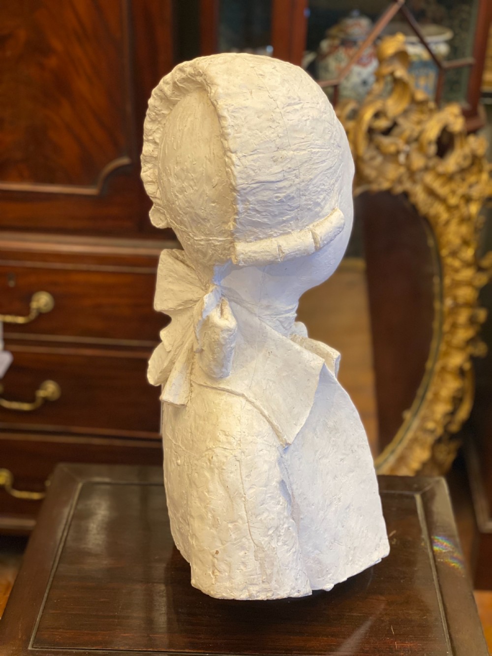 1930s art school plaster model of an C18th young man  View III