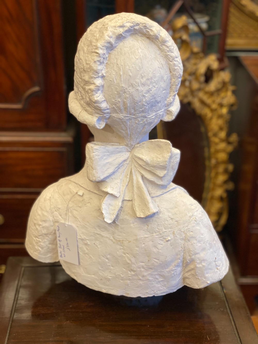 1930s art school plaster model of an C18th young man  View IV
