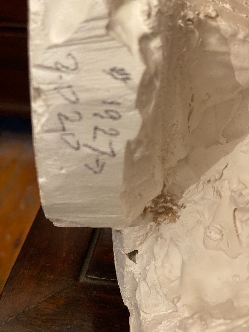 1930s art school plaster model of an C18th young man  View IX