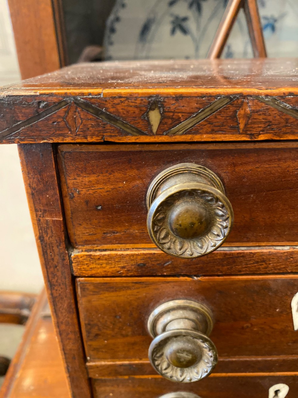 Early C19th apprentice piece miniature chest of drawers  View VI