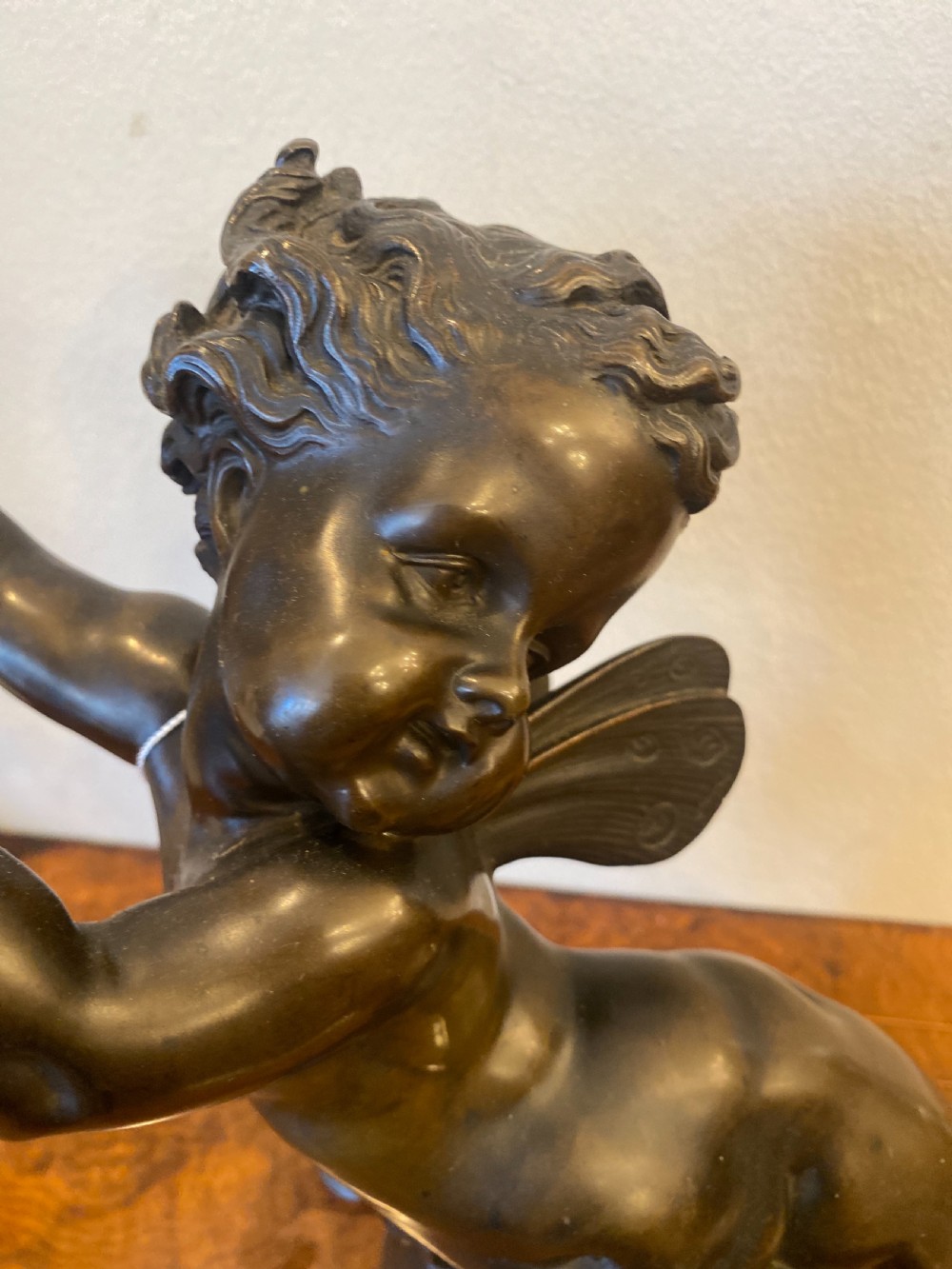 C19th bronze cherub  View III
