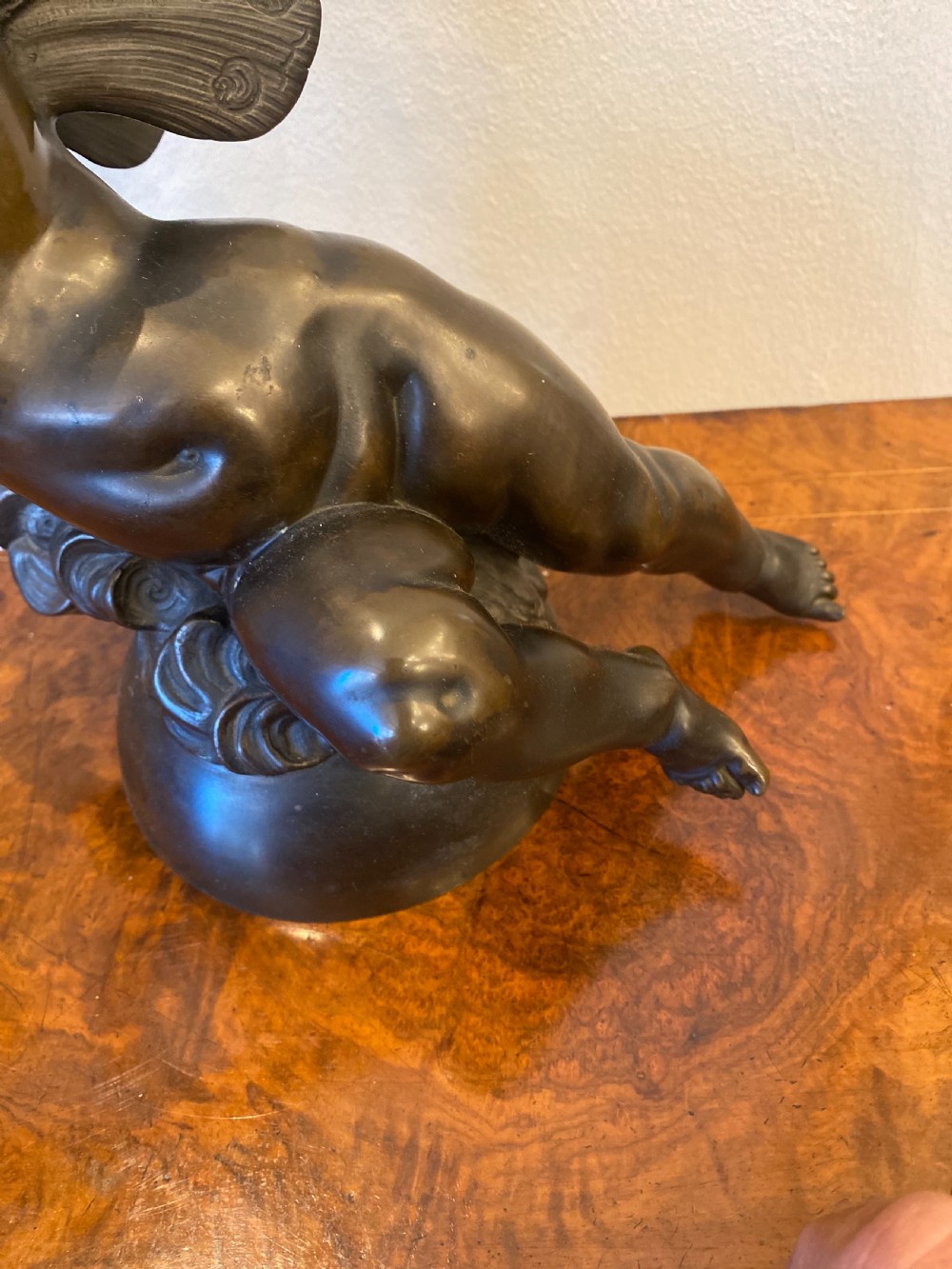 C19th bronze cherub  View IV