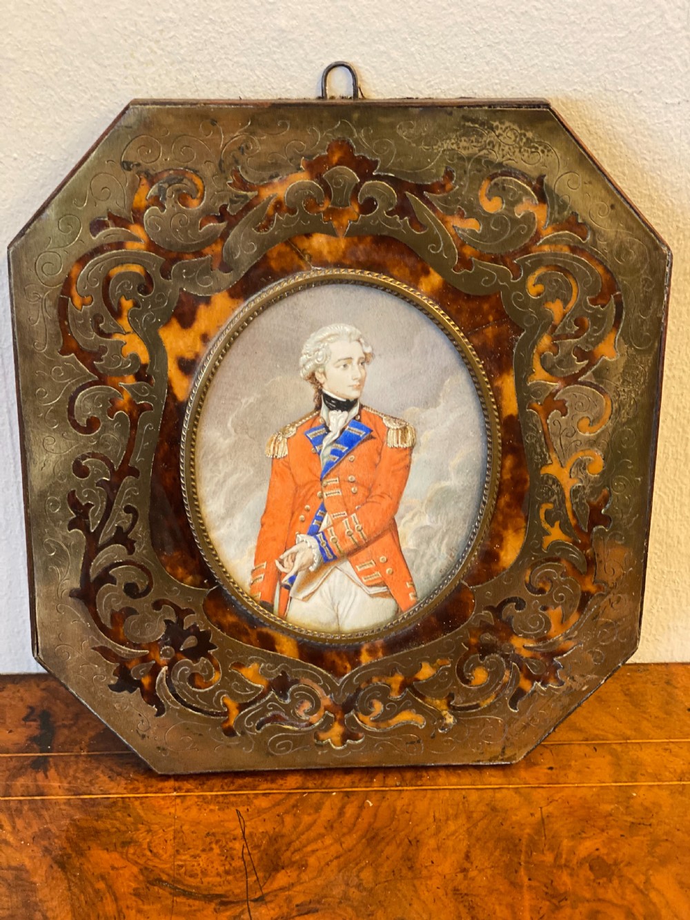 Larger sized portrait miniature of general sir Charles Stuart  signed Smart 